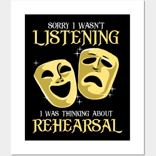 Funny Rehearsal Shirt. Actor's Gift. Actress Gift. Posters and Art